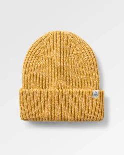 Fisherman Marl Beanie - Mustard Yellow