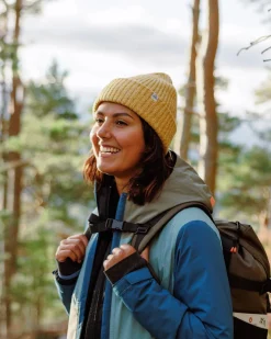 Fisherman Marl Beanie - Mustard Yellow