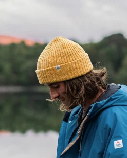 Fisherman Marl Beanie - Mustard Yellow