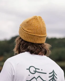 Fisherman Marl Beanie - Mustard Yellow