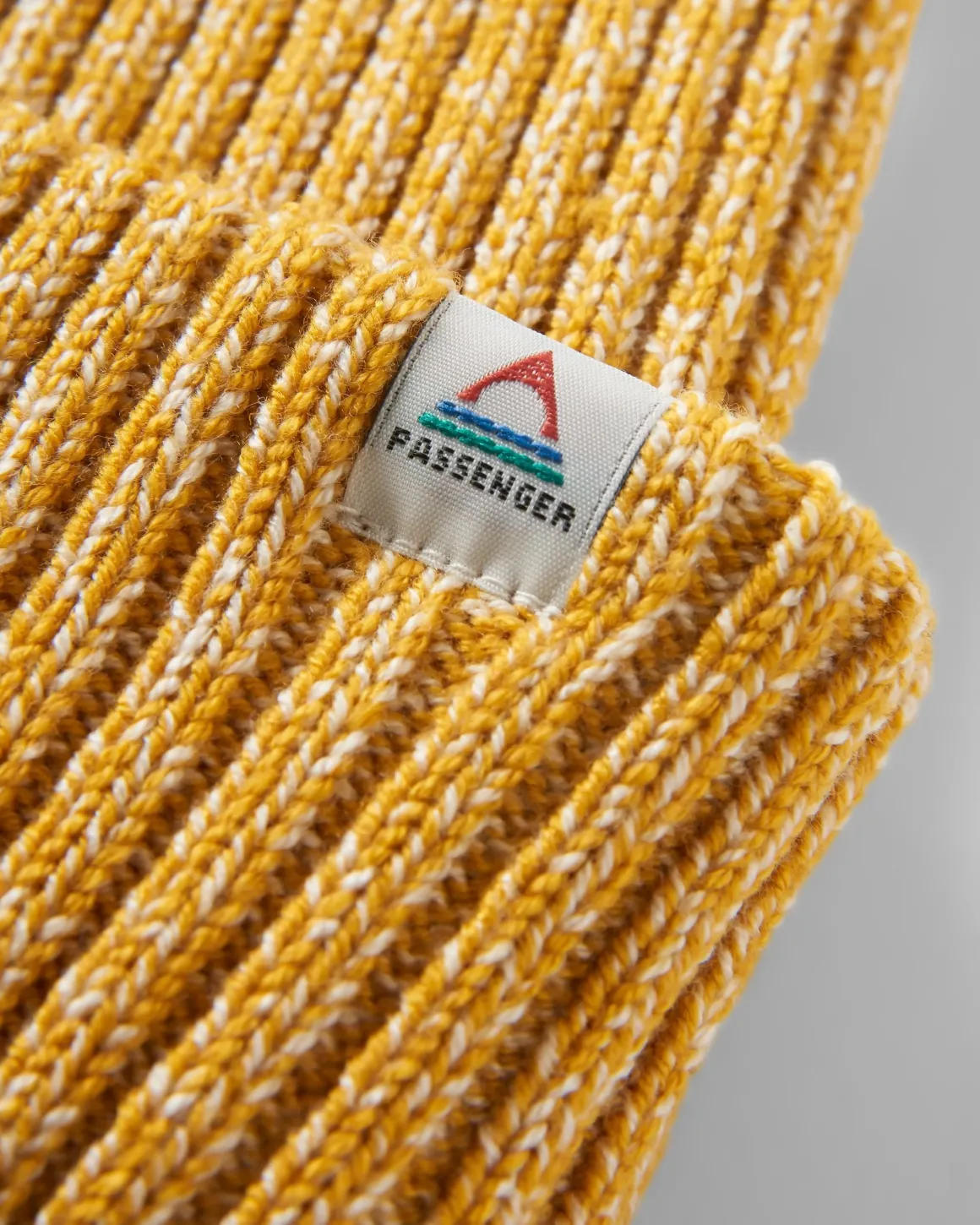 Fisherman Marl Beanie - Mustard Yellow