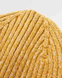 Fisherman Marl Beanie - Mustard Yellow