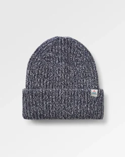 Fisherman Marl Beanie - Rich Navy