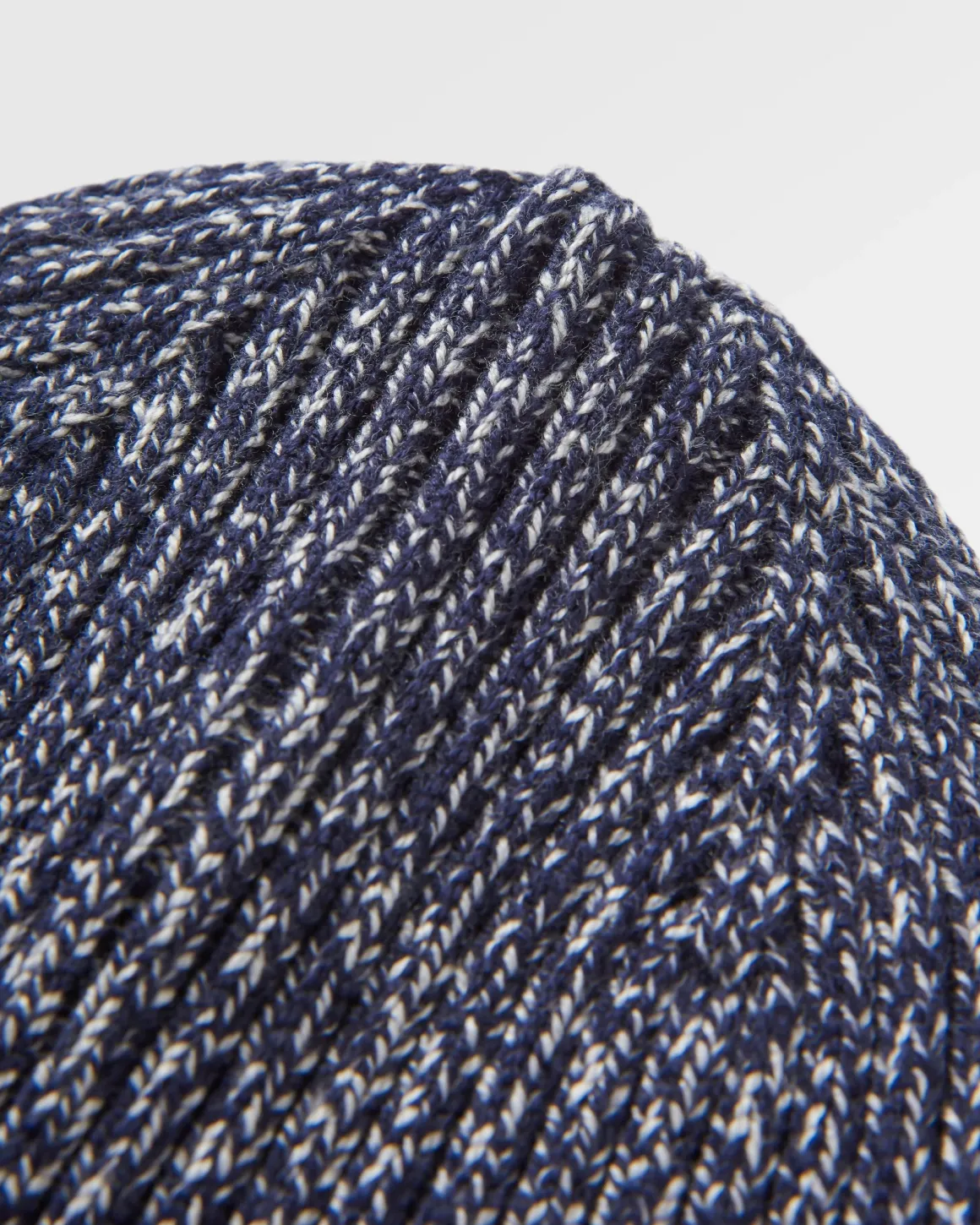 Fisherman Marl Beanie - Rich Navy