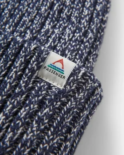 Fisherman Marl Beanie - Rich Navy