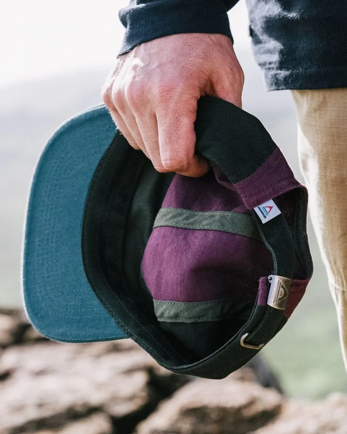 Fixie Recycled 5 Panel Hat - Grape Multi