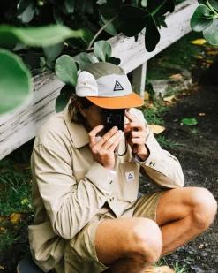 Fixie Recycled 5 Panel Hat - Apple Green Multi