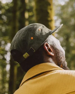 Fixie Recycled Cord 5 Panel Hat - Khaki Green