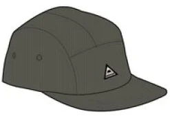 Fixie Recycled Cord 5 Panel Hat - Khaki Green