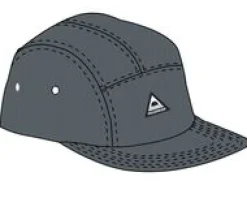 Fixie Recycled Cord 5 Panel Hat - Storm Grey