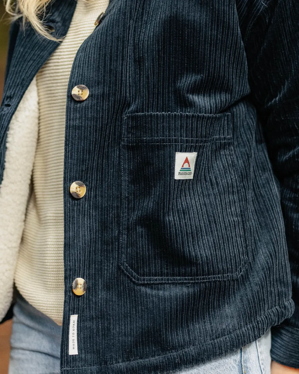 Flint Corduroy Shirt Jacket - Deep Navy