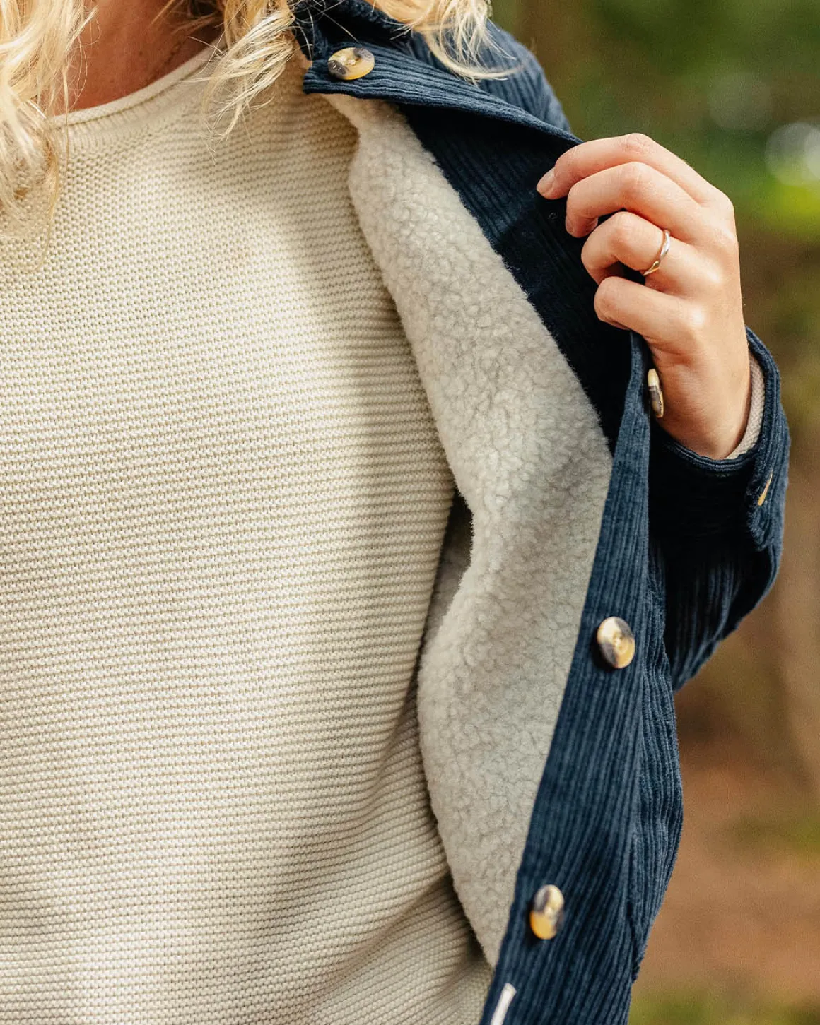 Flint Corduroy Shirt Jacket - Deep Navy