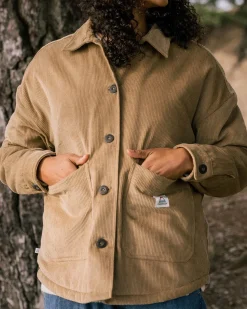 Flint Corduroy Shirt Jacket - Biscuit