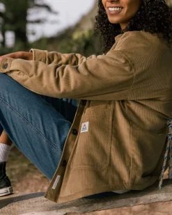 Flint Corduroy Shirt Jacket - Biscuit