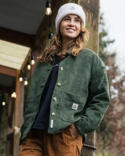 Flint Corduroy Shirt Jacket - Fir Tree