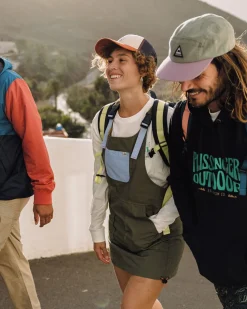 Flo Organic Pinafore Dress - Khaki Green