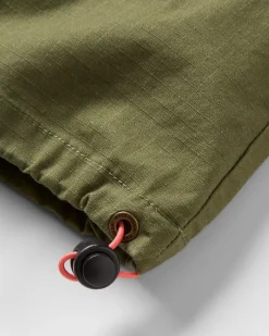 Flo Organic Pinafore Dress - Khaki Green