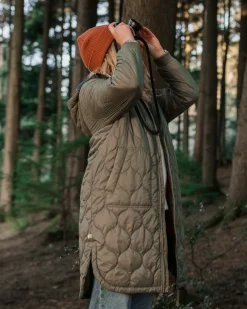 Flora 2.0 Long Recycled Insulated Parka - Dusty Olive