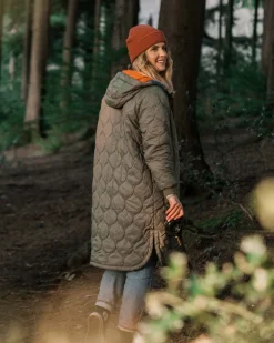 Flora 2.0 Long Recycled Insulated Parka - Dusty Olive
