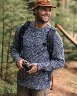 Fog Recycled Knitted Sweater - Gray Marl