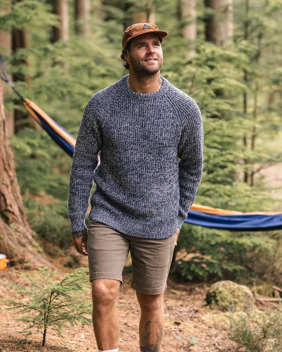 Fog Recycled Knitted Sweater - Gray Marl