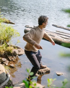 Fog Recycled Knitted Sweater - Stone