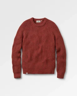Fog Recycled Knitted Sweater - Red Ochre