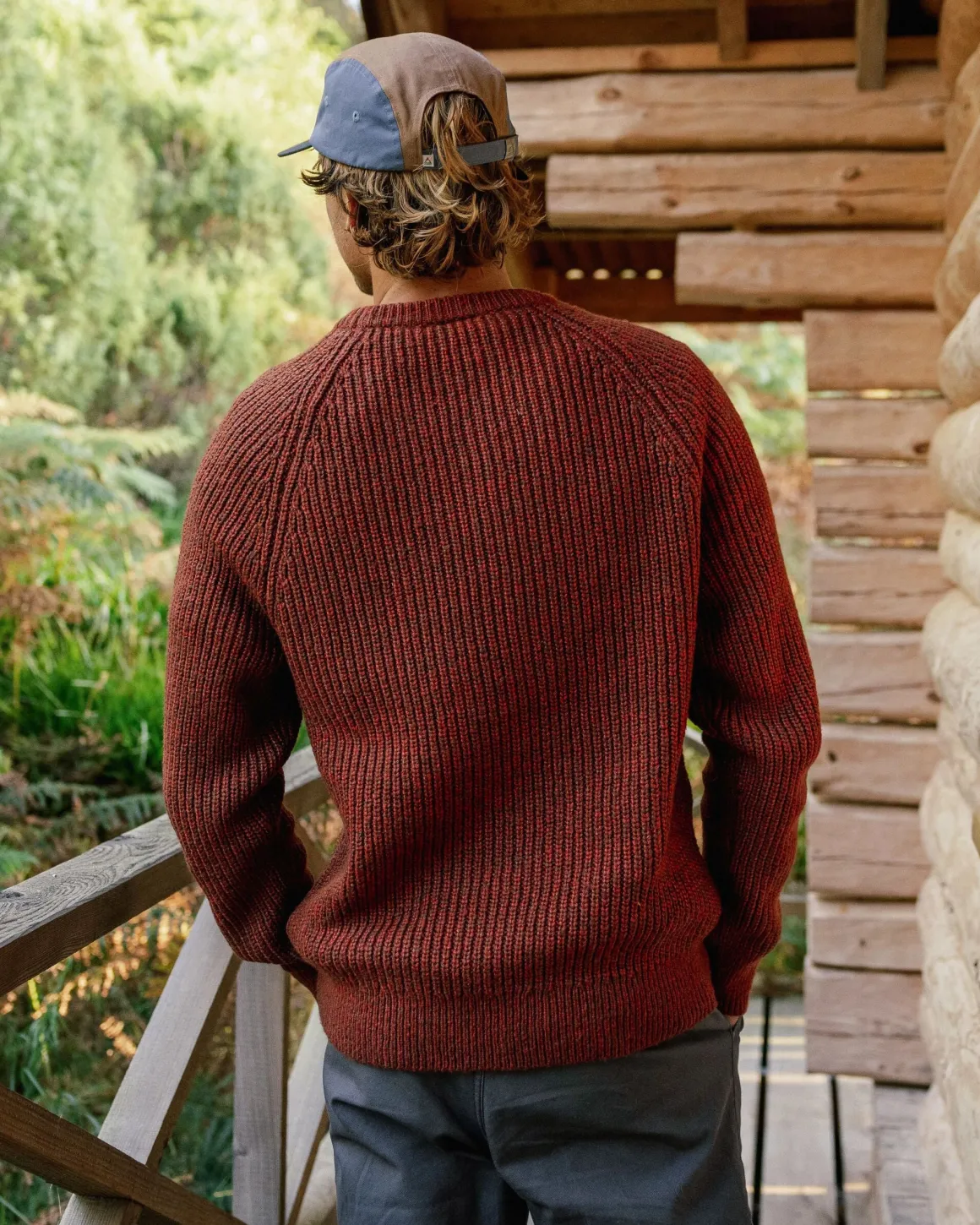 Fog Recycled Knitted Sweater - Red Ochre