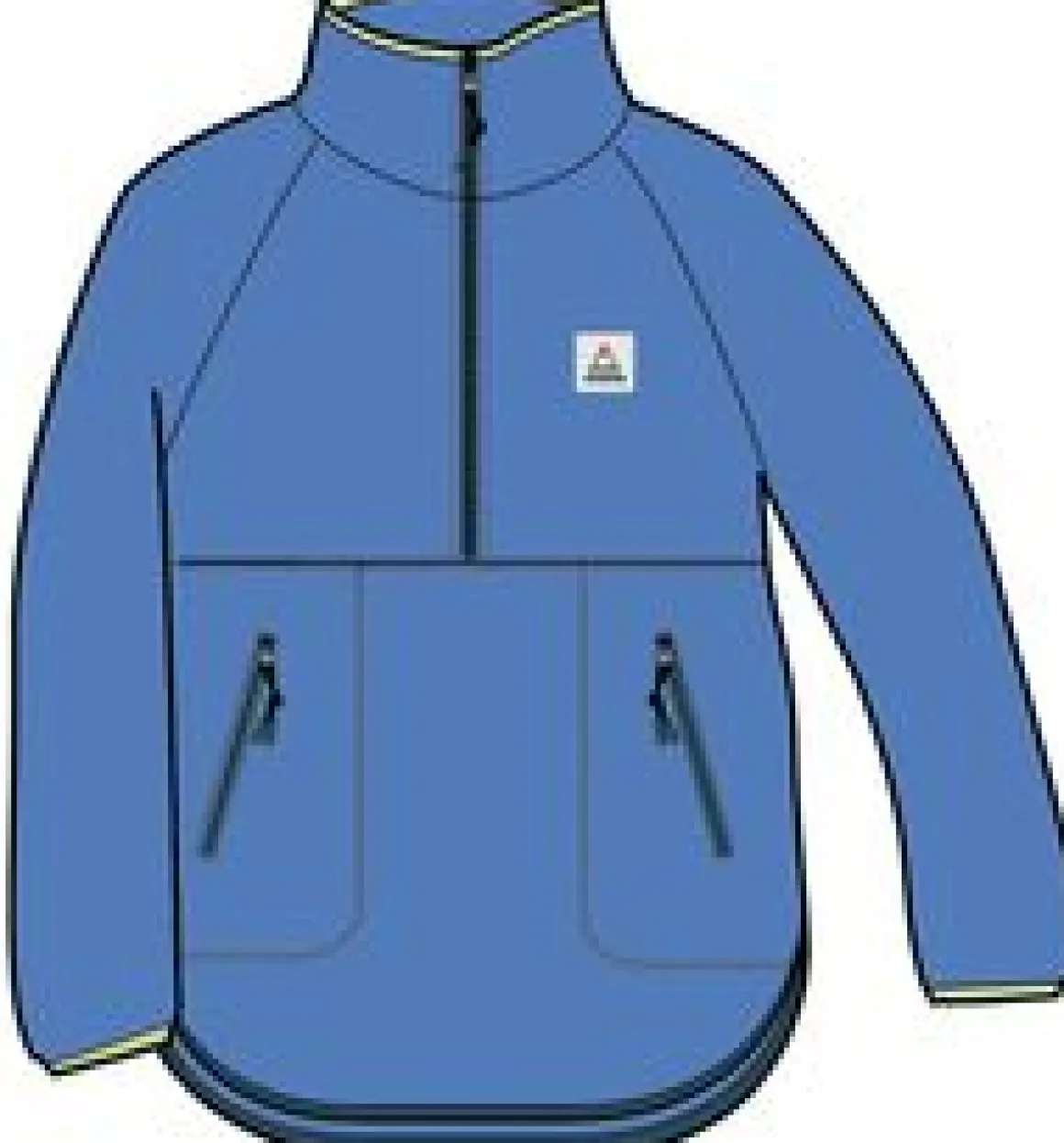 Folksy Recycled Sherpa Fleece - Azure Blue