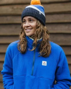 Folksy Recycled Sherpa Fleece - Azure Blue