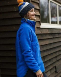 Folksy Recycled Sherpa Fleece - Azure Blue