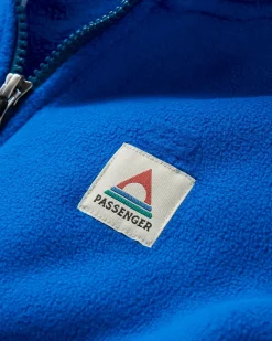 Folksy Recycled Sherpa Fleece - Azure Blue