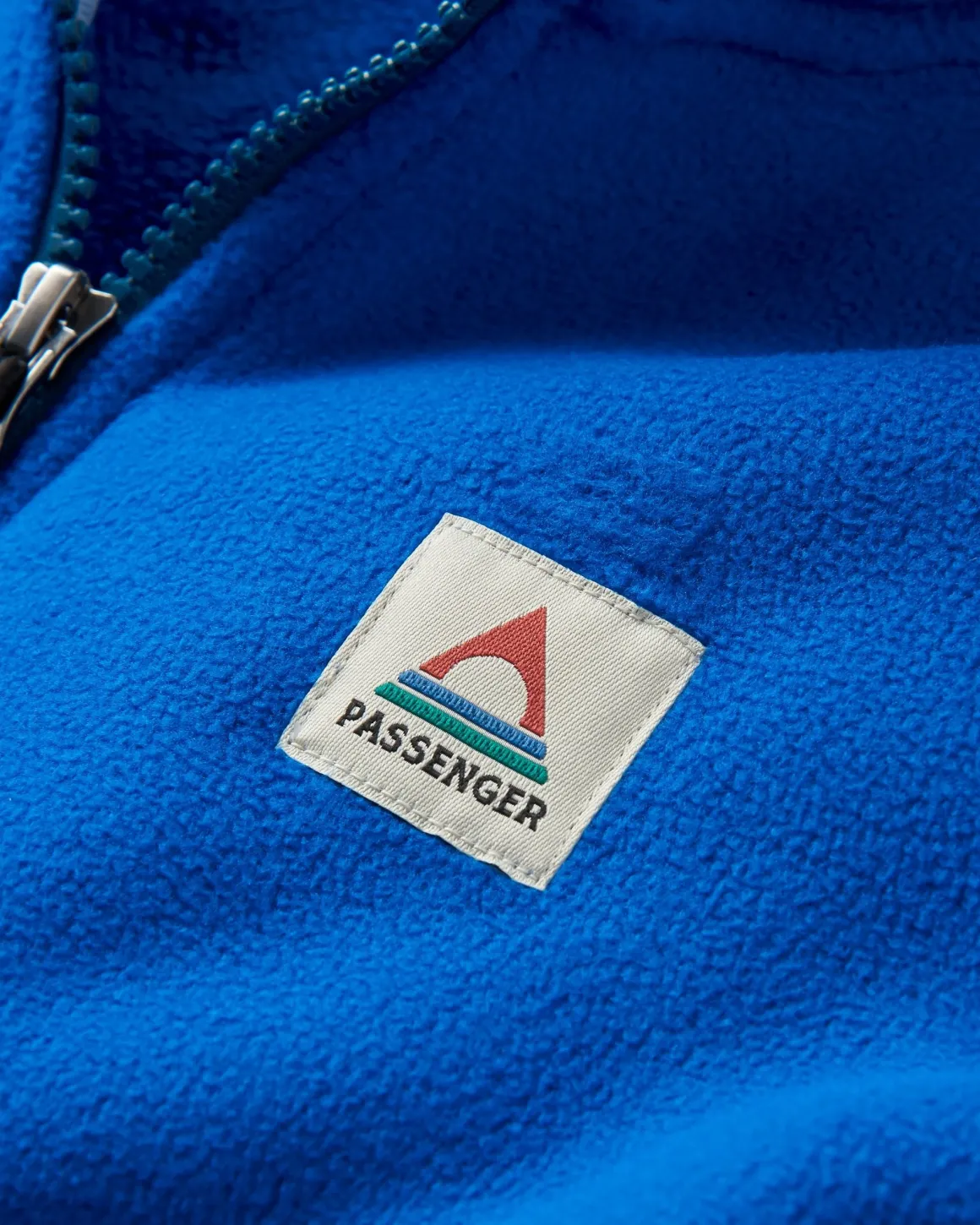 Folksy Recycled Sherpa Fleece - Azure Blue