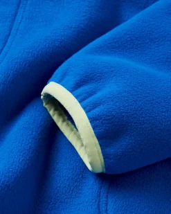 Folksy Recycled Sherpa Fleece - Azure Blue
