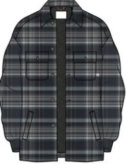 Freestyle Sherpa-Lined Shirt Jacket - Black Check