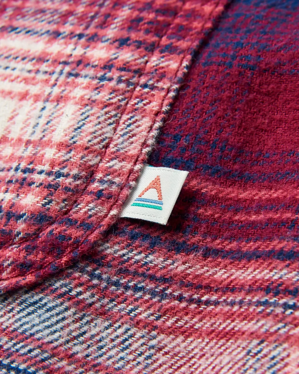 Freestyle Sherpa-Lined Shirt Jacket - Wine/Rich Navy Check