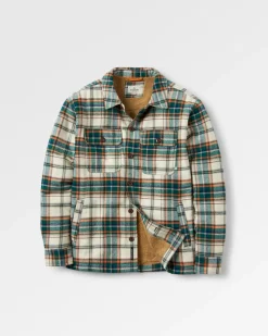 Freestyle Sherpa-Lined Shirt Jacket - Birch/Rain Forest Check