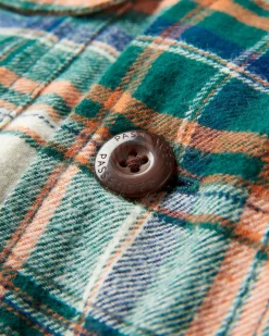 Freestyle Sherpa-Lined Shirt Jacket - Birch/Rain Forest Check