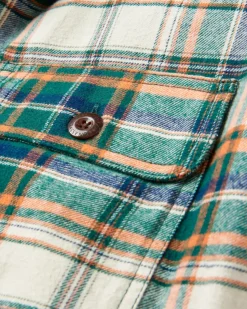Freestyle Sherpa-Lined Shirt Jacket - Birch/Rain Forest Check