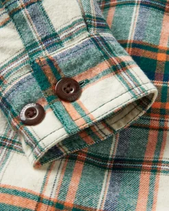 Freestyle Sherpa-Lined Shirt Jacket - Birch/Rain Forest Check