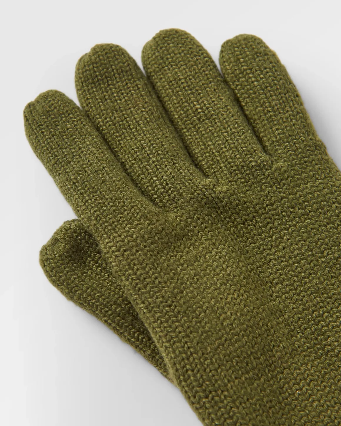 Gale Recycled Knitted Gloves - Khaki Green