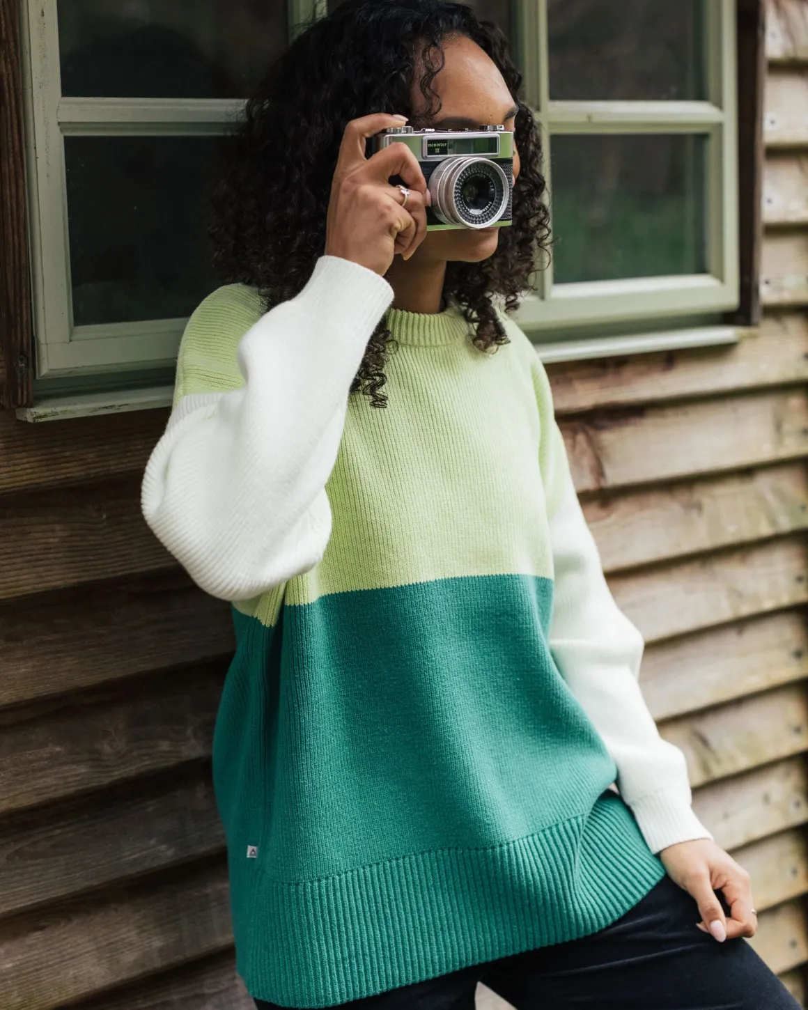Gondwana Organic Oversized Knitted Sweater - Greenlake