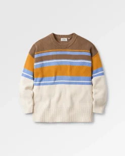 Grasslands Oversized Organic Cotton Knitted Sweater - Acorn