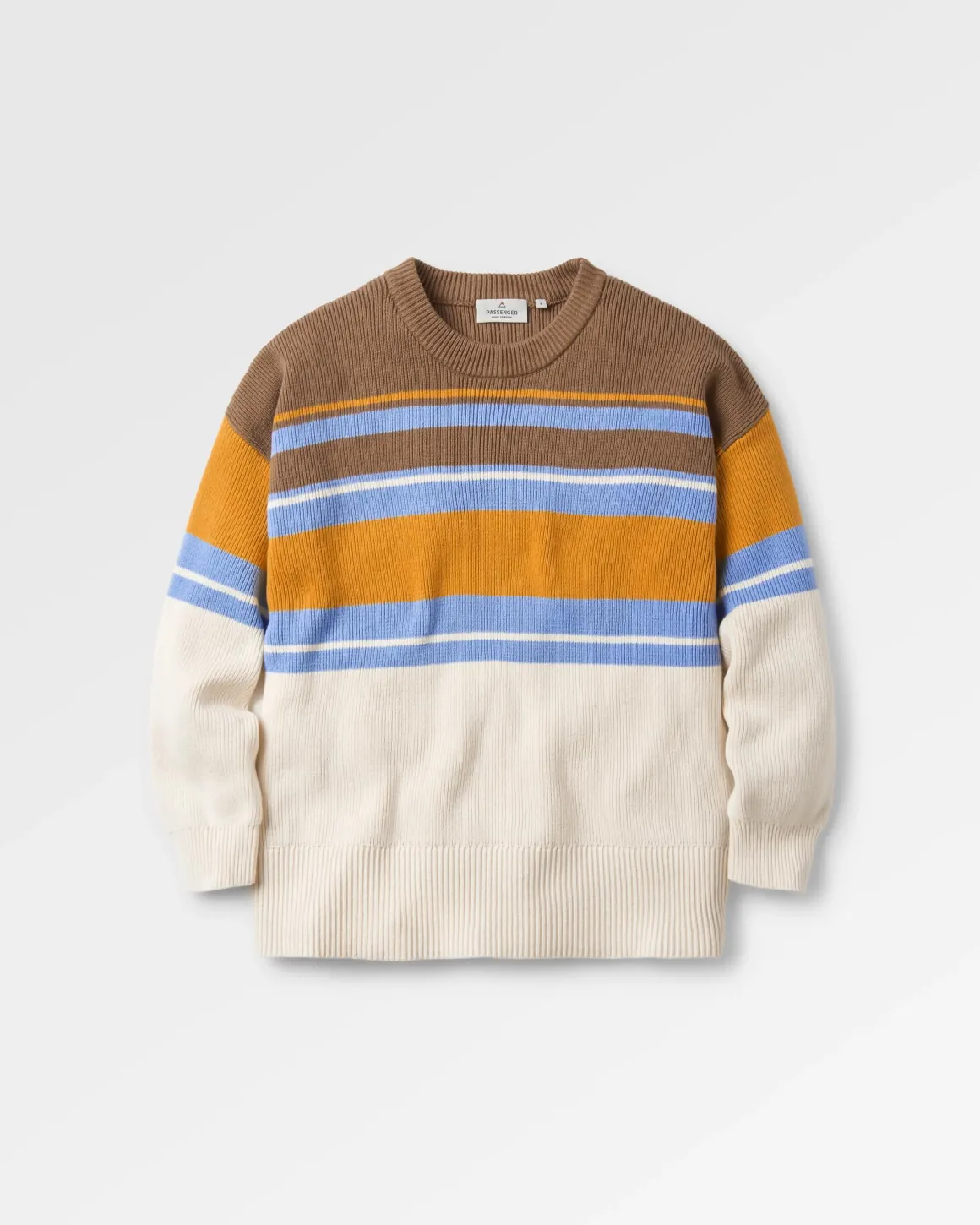 Grasslands Oversized Organic Cotton Knitted Sweater - Acorn