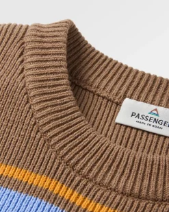 Grasslands Oversized Organic Cotton Knitted Sweater - Acorn