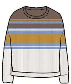 Grasslands Oversized Organic Cotton Knitted Sweater - Acorn