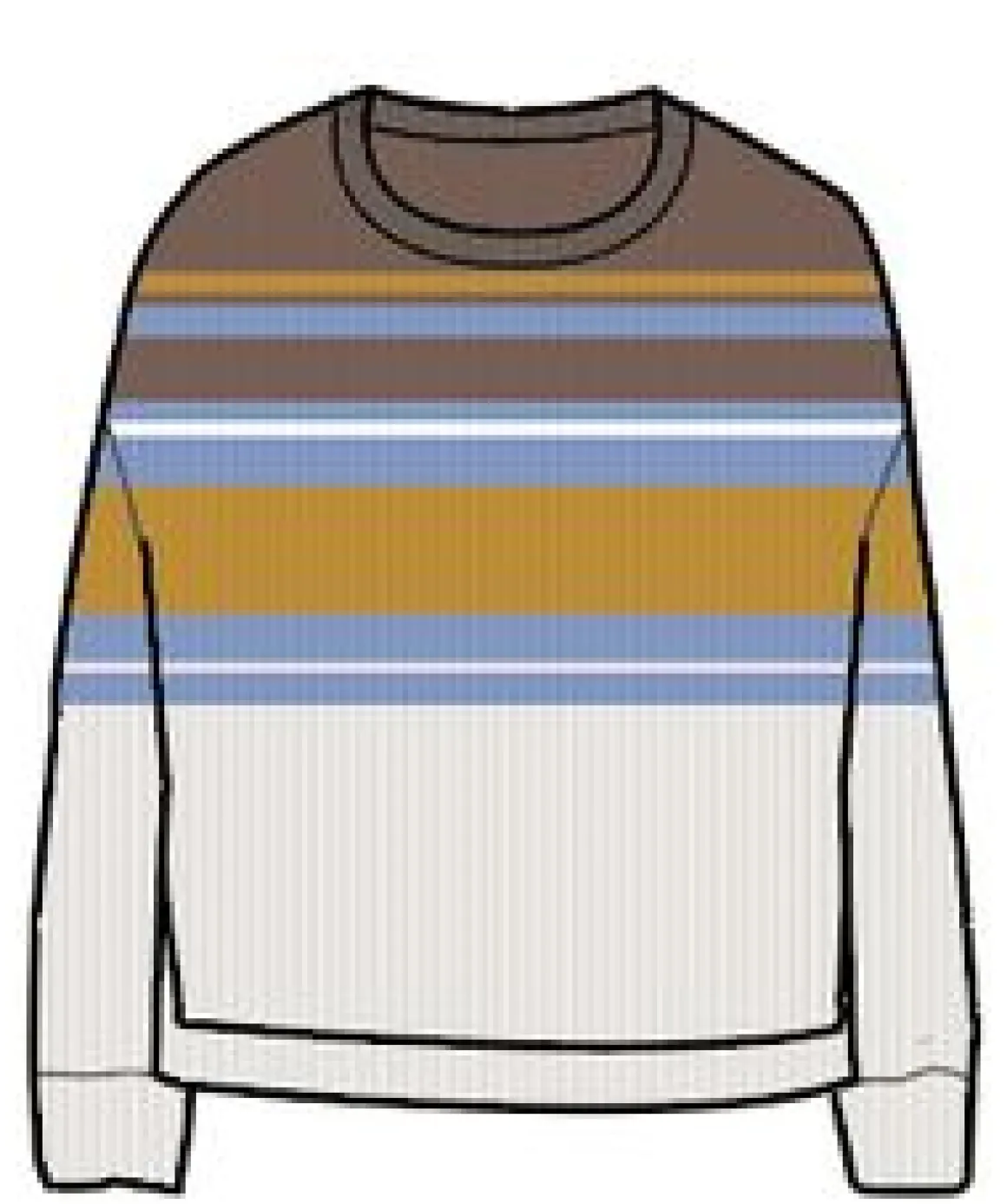 Grasslands Oversized Organic Cotton Knitted Sweater - Acorn