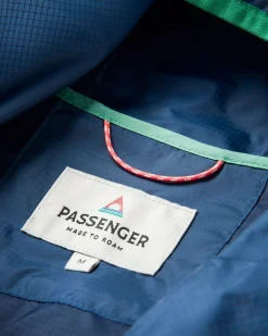 Gusto Recycled Windshell Pullover - Rich Navy/Dark Denim