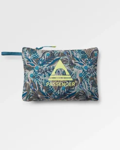 Gusto Recycled Windshell Pullover - Abstract Seaweed Pistachio