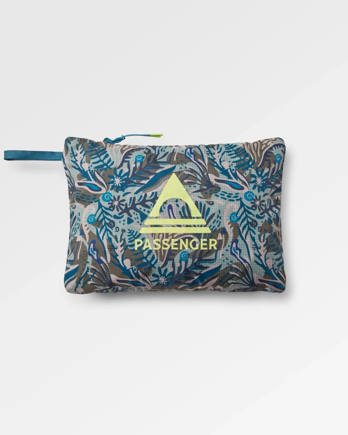 Gusto Recycled Windshell Pullover - Abstract Seaweed Pistachio